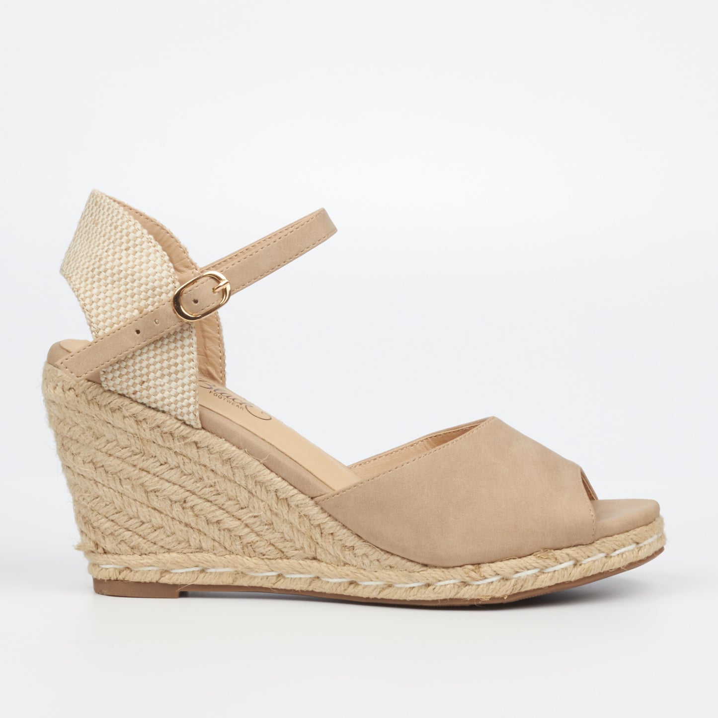 Jojo Espadrille Wedge Heel Nude