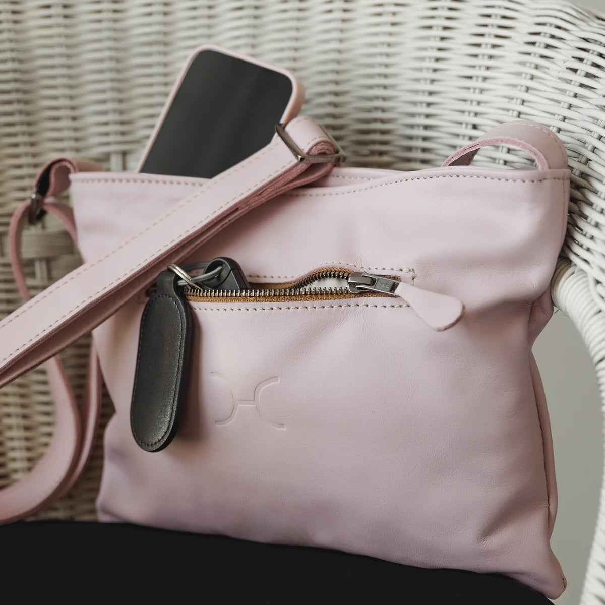 Mini Messenger Handbag Leather