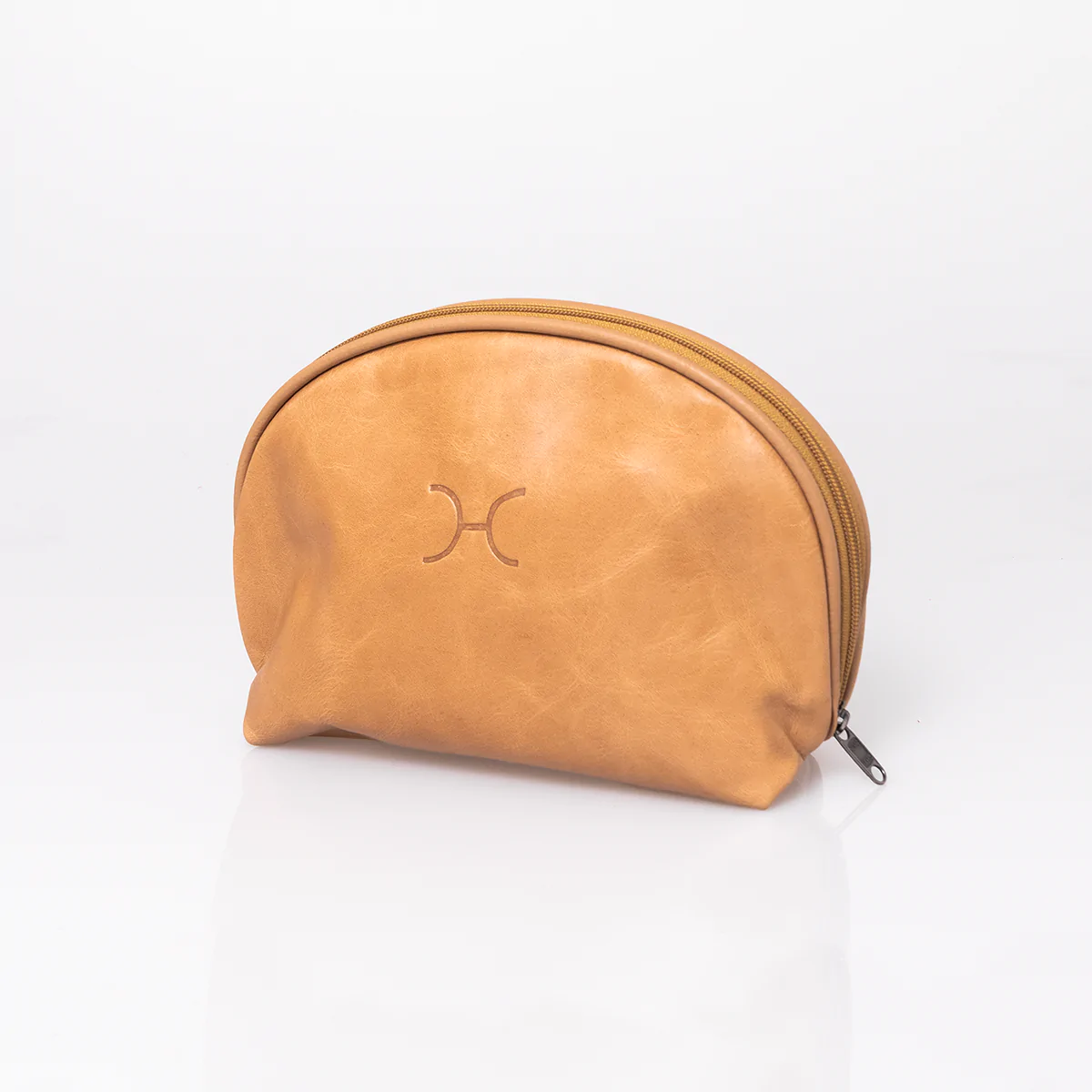 Big Mouth Cosmetic Bag Leather