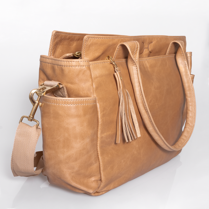 Noa Nappy Bag Leather