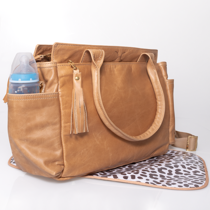 Noa Nappy Bag Leather