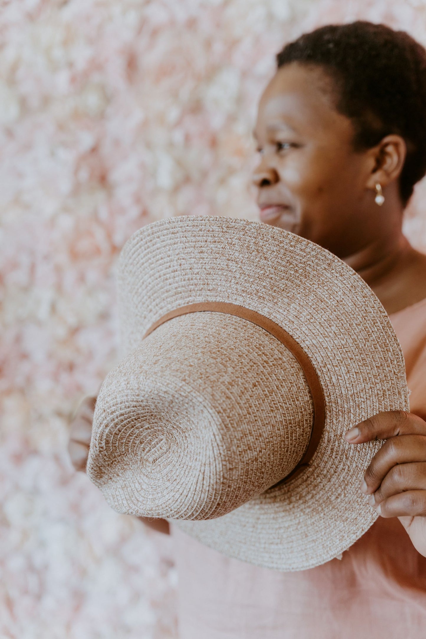 Shauna Fedora Sun Hat Mixed Camel