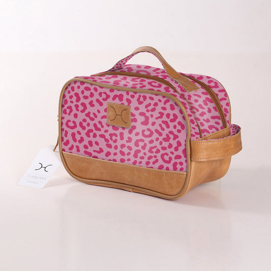 Vanity Bag Pink Animal Print